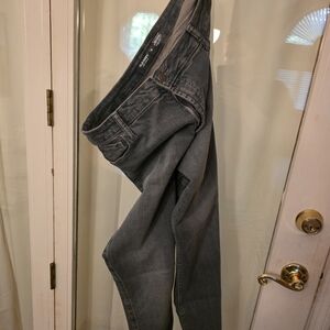 Gray Denim High-rise Jeans